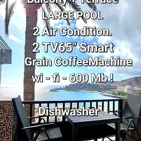 Apartamento Deluxe Seaview-Sunsets !Transfe-R Inc! Pool,2Aircond,2Tv65",600Mb Dishwasher,,2 Beaches,Anfi-View Patalavaca Exterior foto