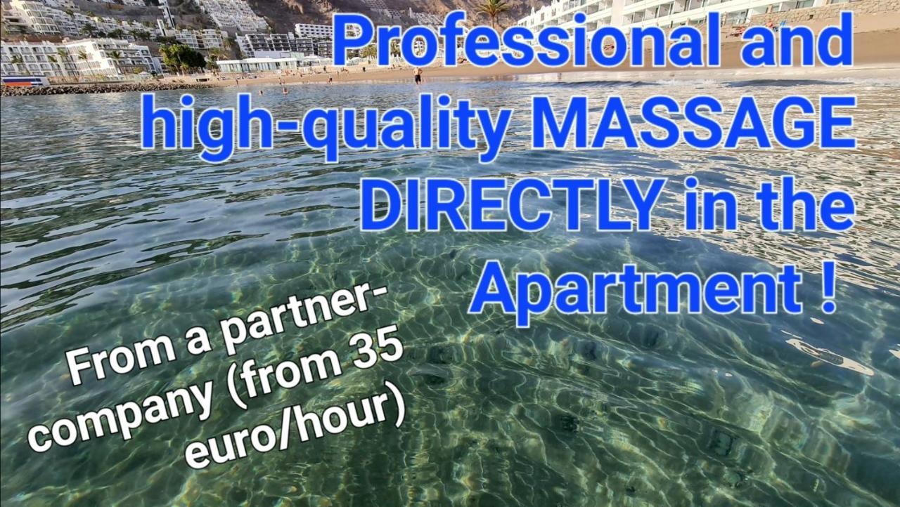 Apartamento Deluxe Seaview-Sunsets !Transfe-R Inc! Pool,2Aircond,2Tv65",600Mb Dishwasher,,2 Beaches,Anfi-View Patalavaca Exterior foto