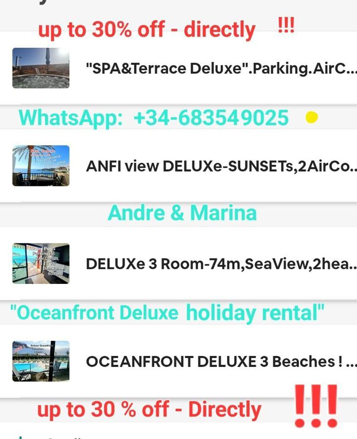 Apartamento Deluxe Seaview-Sunsets !Transfe-R Inc! Pool,2Aircond,2Tv65",600Mb Dishwasher,,2 Beaches,Anfi-View Patalavaca Exterior foto