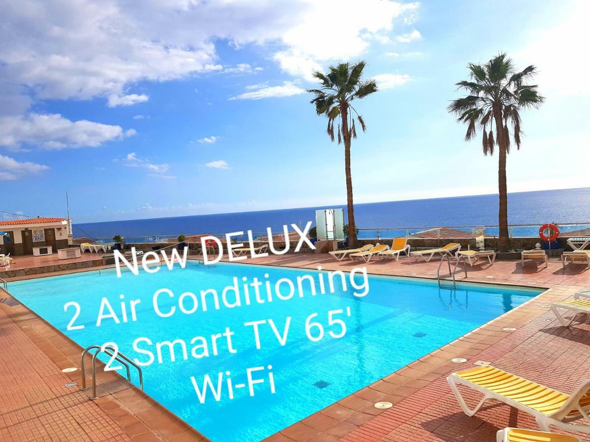 Apartamento Deluxe Seaview-Sunsets !Transfe-R Inc! Pool,2Aircond,2Tv65",600Mb Dishwasher,,2 Beaches,Anfi-View Patalavaca Exterior foto